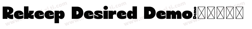 Rekeep Desired Demo字体转换